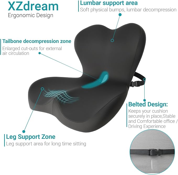 Memory Foam Seat Cushion, Office Chair Cushion - Image 3