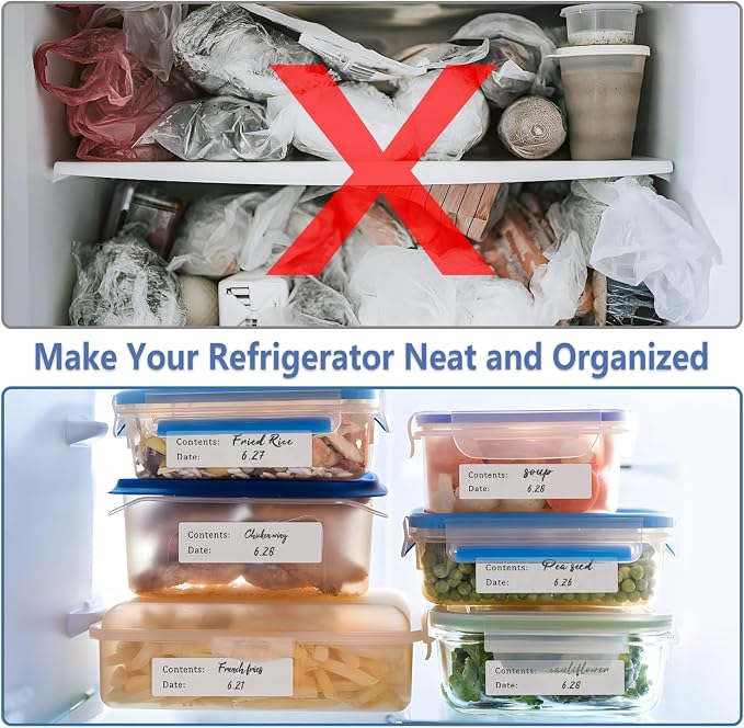 500pcs Removable Freezer Labels, Yoget 1 x 3 Inch Food Storage Stickers - Image 6