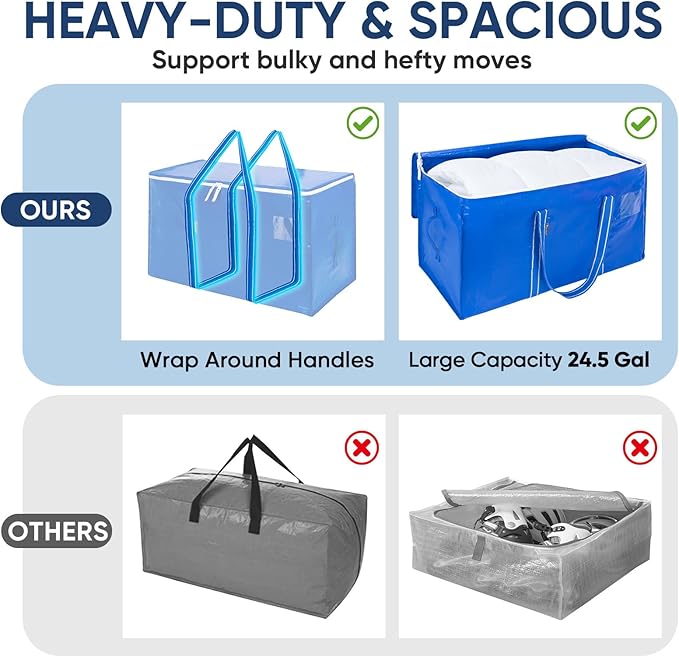 BALEINE 2-Pack Oversized Moving Bags - Image 4