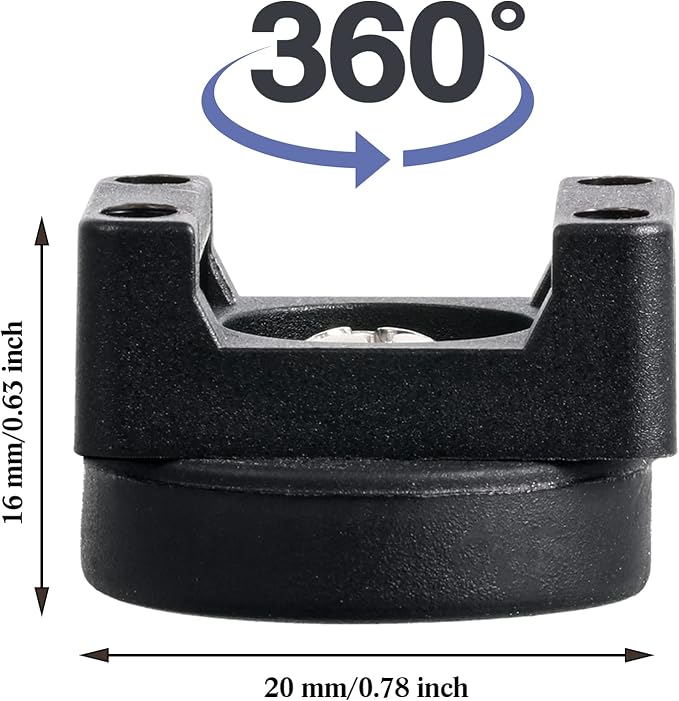 Yookeer 12 Pcs Magnetic Zip Tie Mount Base Black Magnetic Cable Clips Wire - Image 2
