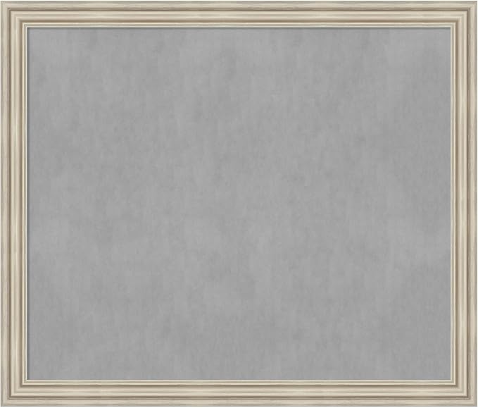 Amanti Art Silver Framed Magnetic Board 46x54 Oversize Vision Board by AmantiArt
