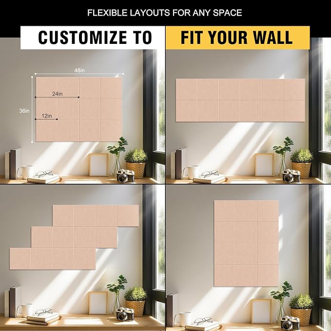 TSJOFFICE Large Cork Board for Wall - Image 2