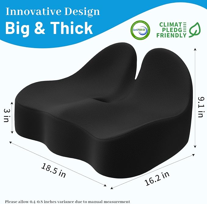 Cushzone Memory Foam Seat Cushion - Image 3