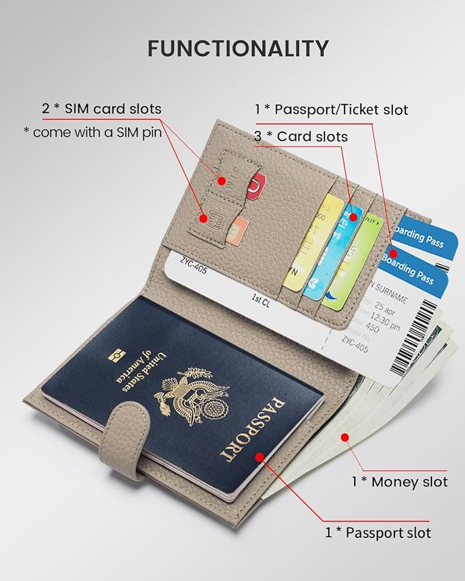 Karmiir RFID Passport Holder Travel Wallet - Image 2