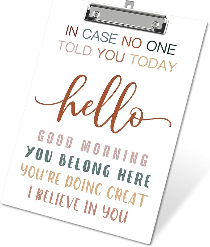 APIILVPQ Motivational Clipboard，Mental Health Clipboards by Unknown