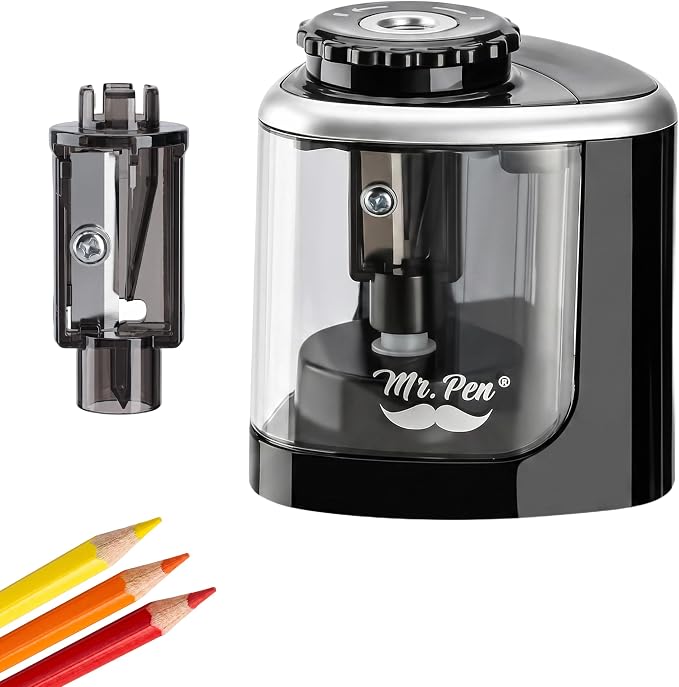 Mr. Pen- Black Pencil Sharpener Electric Pencil Sharpener by MrPen