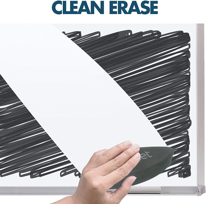 Quartet Dry Erase Magnetic White Board 48"W x 36"H, Porcelain Whiteboard - Image 3