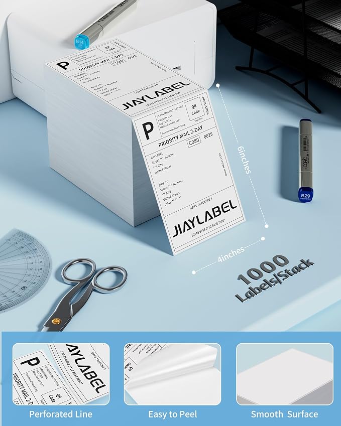 4x6 Thermal Shipping Label Mailing Stickers Paper - Image 2