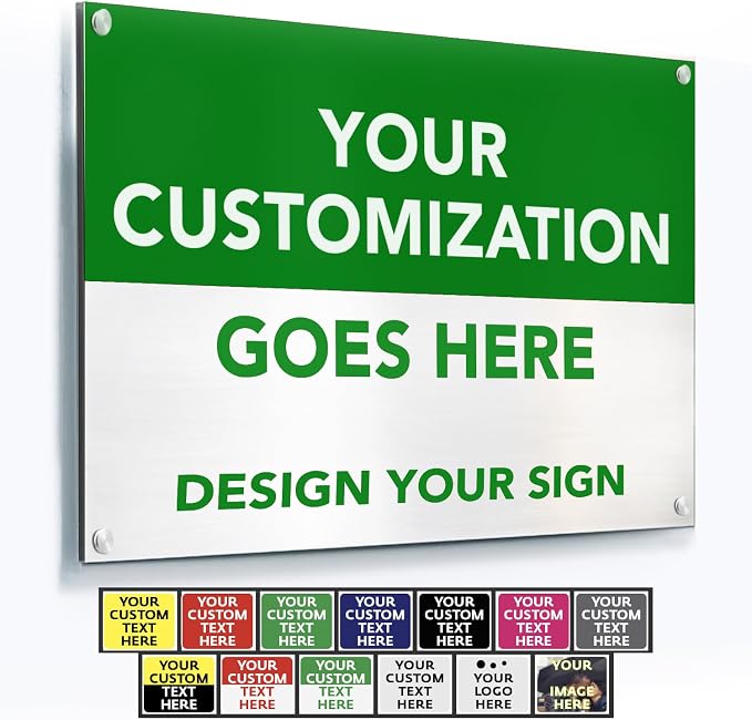 Custom Outdoor Metal Signs, Personalized Aluminum Signs, Customized Safety Signs by SpeedyOrders