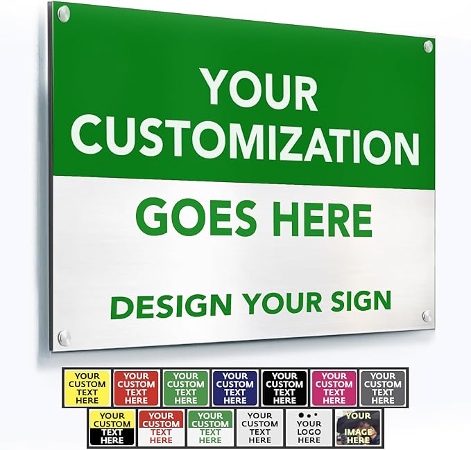 Custom Metal Signs, Personalized Aluminum, Customized Safety, Business Signs by SpeedyOrders