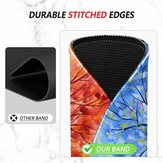 ITNRSIIET Mouse Pad Non-Slip Rubber Base Smooth Surface Stitched Edges - Image 5