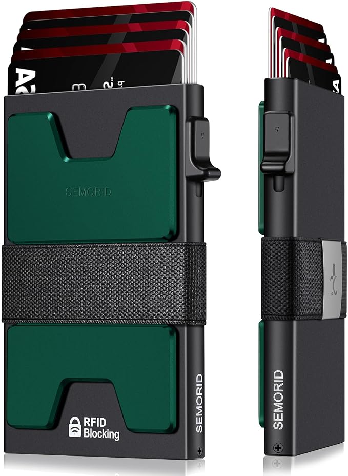 SEMORID Slim Aluminum Card Holder Wallet by SEMORID