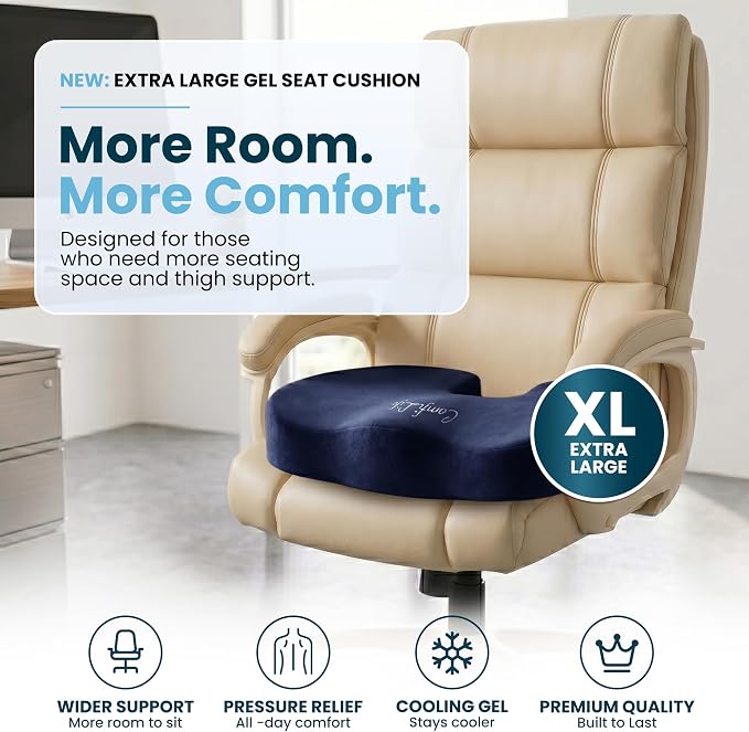 ComfiLife Extra Large Gel & Memory Foam Seat Cushion - Image 2