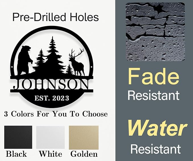 Personalized Metal Signs for Outdoor, Personalized Family Name Sign, Custom - Image 6