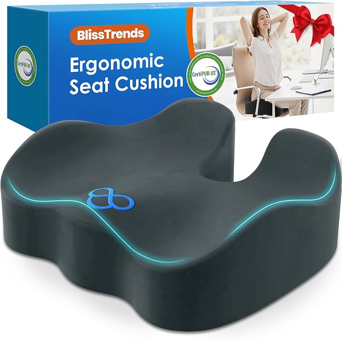 BlissTrends Seat Cushion, Thick Memory Foam Cushions by BlissTrends