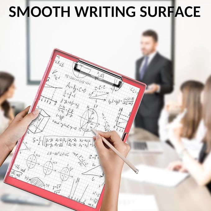 Sooez Clipboard with Storage, Heavy Duty Cleaview Clip Boards 8.5x11 with Dual - Image 5