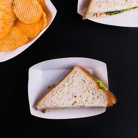Super Z Outlet Disposable Paper Food Tray - Image 2