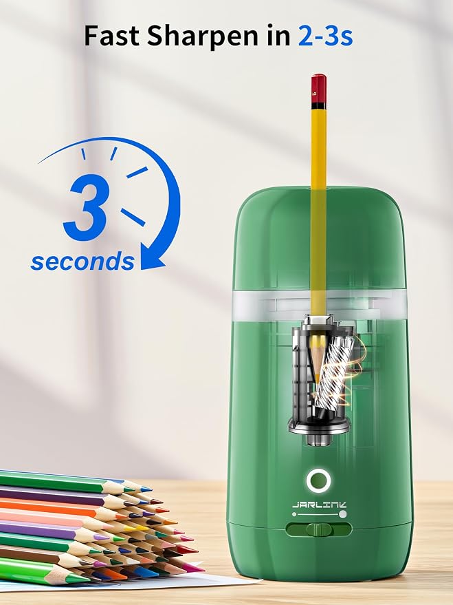 JARLINK Automatic Electric Pencil Sharpener - Image 7
