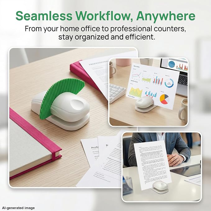 Plastic Document Holder for Typing, Portable Paper Stand - Image 5