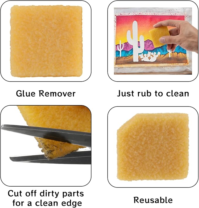 WHTCHSU 6 Pcs Glue and Residue Eraser Rubber Cement Cleaner - Image 4