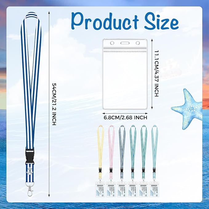 6 Pack Lanyards for Cruise Ship Cards - Image 2