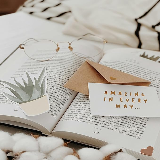 Leather Heart Bookmarks Cute Corner Page Book Marks for Kids Book Accessories for Reading Lovers Teacher Gifts for Women Book Lovers Gifts 6PCS 2025