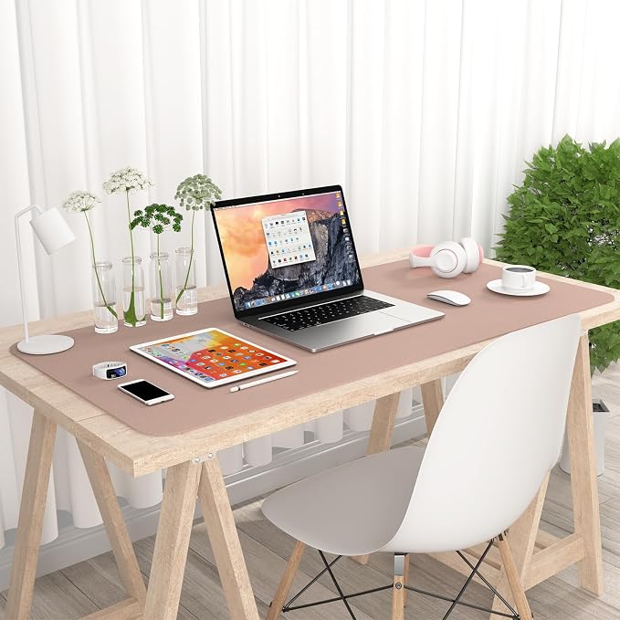 Hsurbtra Desk Pad, 35.5" x 17" PU Leather Desk Mat, XXL Extended Mouse Pad - Image 7