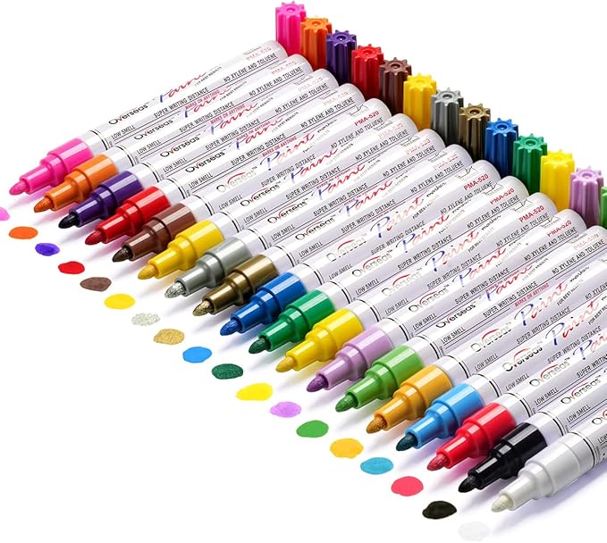 TFIVE Paint Markers Paint Pens, Waterproof Quick Dry and Permanent, Work on by TFIVE%C2%AE