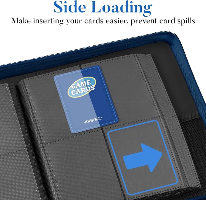 Fabmaker Premium 4 Pocket Zip Card Binder, Trading Card Binder - Image 5