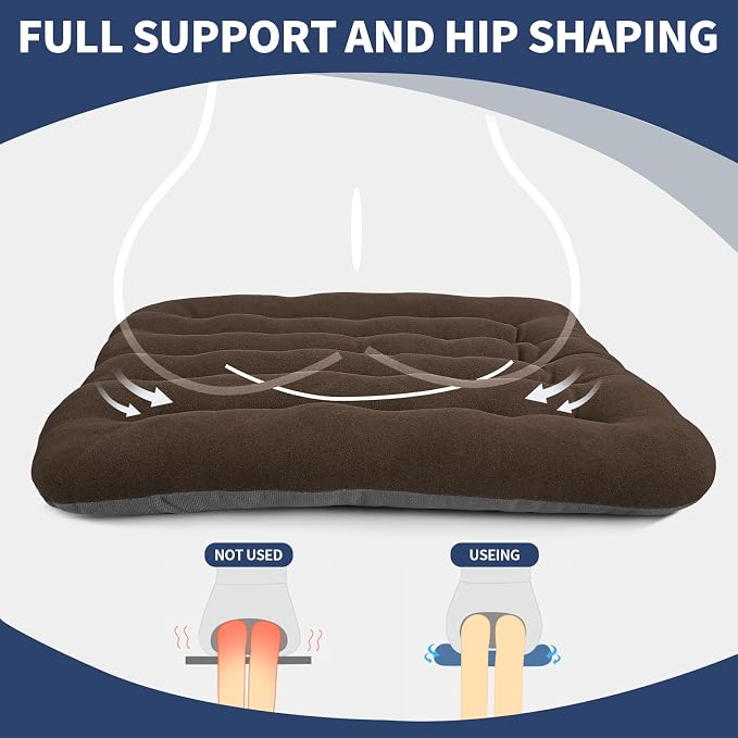 BUYUE Good Support Office Chair Cushion Padded, Soft Velvet Comfortable - Image 4