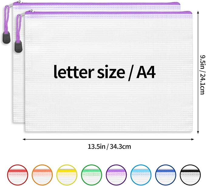 EOOUT 32pcs Mesh Zipper Pouch Bags, Mesh Bags - Image 2