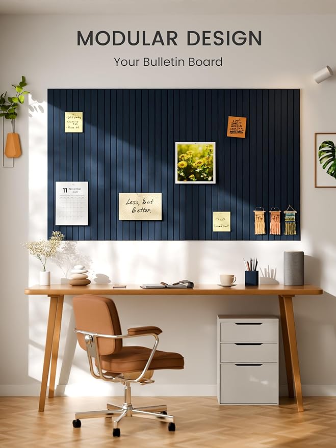 Bumusty Large Cork Board Alternative-36 x 24" Felt Bulletin Board Tiles - Image 6