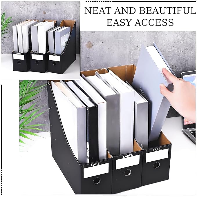 Geyee 50 Pcs Cardboard Magazine Holder Magazine File Holder Magazine Storage - Image 4
