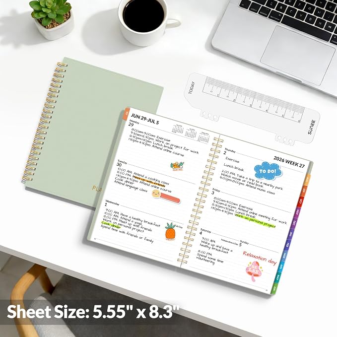 SUNEE Academic Planner 2026-2027 – Weekly & Monthly Planner, July 2026 to June - Image 6