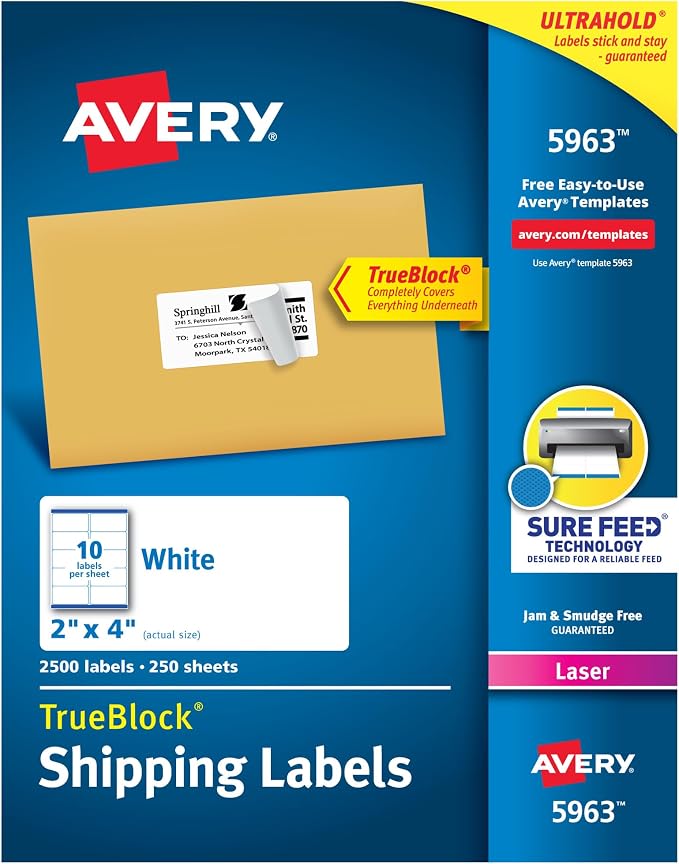 Avery Printable Shipping Labels by Avery