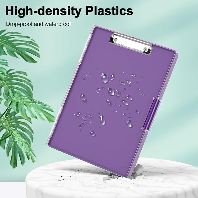 Piasoenc Clipboard with Storage, 8.5 x 11 Clip Boards with 2 Storage - Image 5