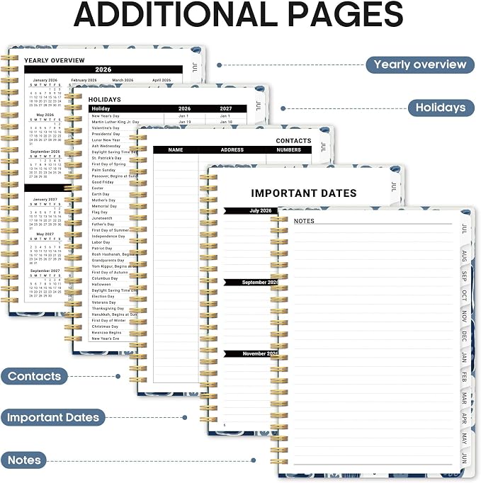 Planner 2026-2027, Academic Year Monthly and Weekly Calendar Planner, Jul 2026 - Image 5