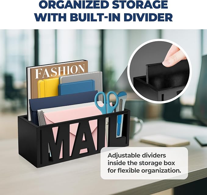 Mail Organizer Countertop, Desk or Wall Mail Holder - Image 8