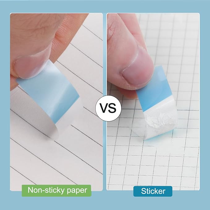 Golcellia Sticky Notes Tabs 900 Pieces Transparent Sticky Tabs, 0.47 Inch Book - Image 4