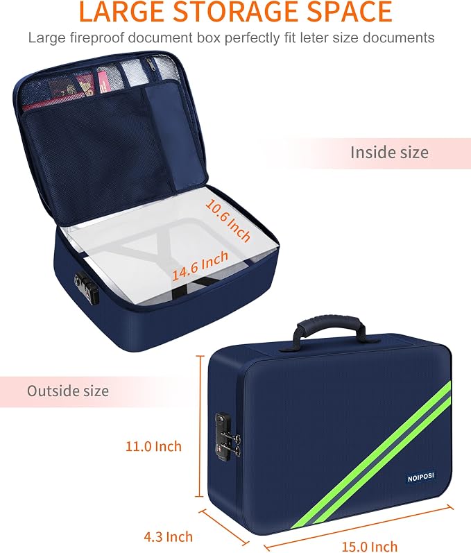 Noiposi Fireproof Document Box - Image 6
