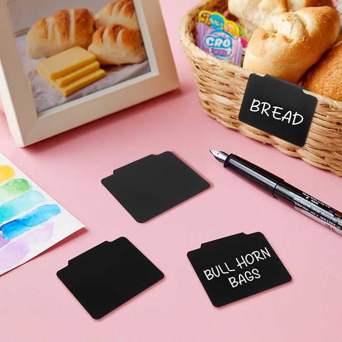12pcs Black Basket Labels Removable PVC Labels | Clip On - Image 5