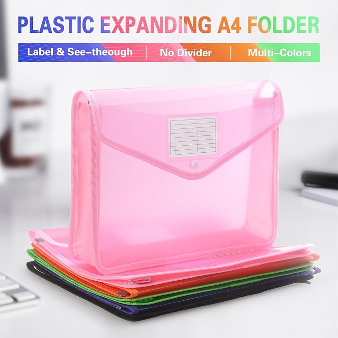 Plastic Expanding File Folder, Transparent envelopes - Image 3