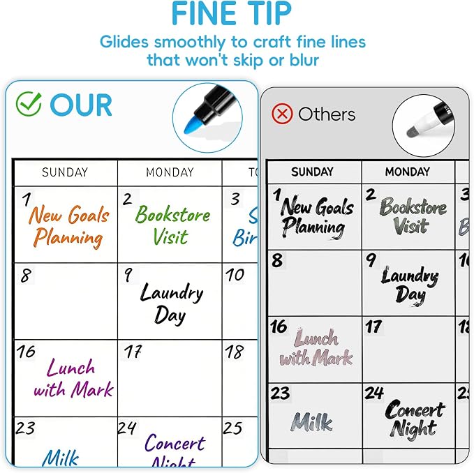 EMART Dry Erase Markers Fine Tip - Image 5