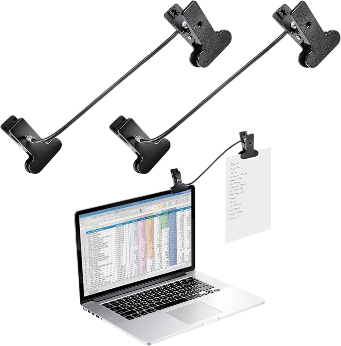 2 Pcs Paper Holder for Typing, Mini Clip On Document Holder Laptops and by Unknown