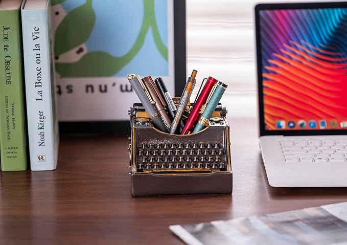 Retro Typewriter Pen Holder Desk Organizers - Image 7