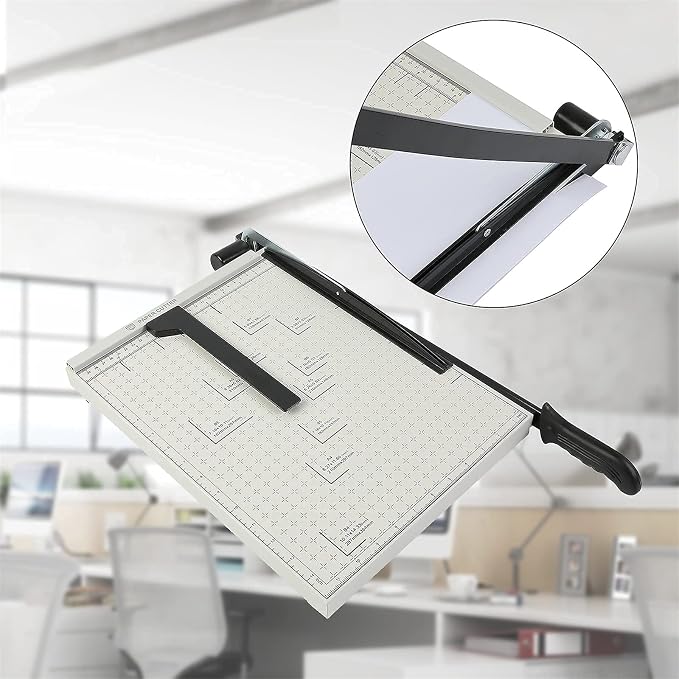 ZEQUAN B4 15" Heavy Duty Paper Cutter, Metal Base, Safety Lock - Image 5