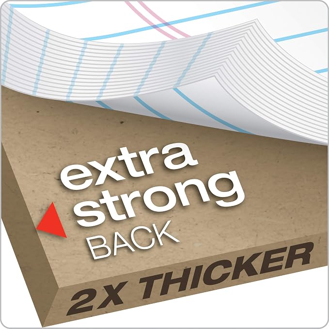 Tops Docket Wire-Bound Writing Pad, 8-1/2" x 11-3/4", Extra-Strong Back - Image 4
