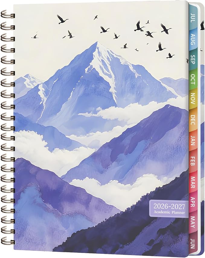 Planner 2026-2027, Weekly and Monthly Academic Year Calendar Planner, July 2026 by VALOME
