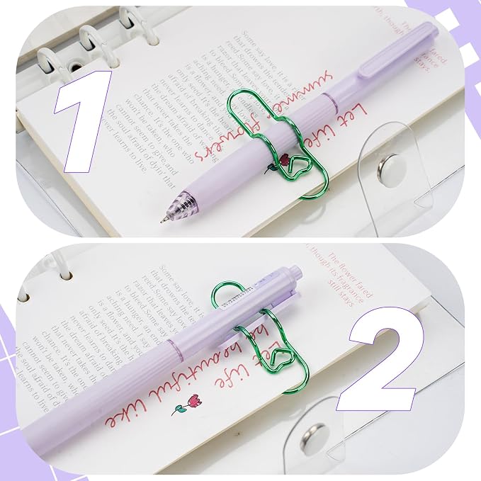 Paper Clip Pen Holder, Oversized Paperclips Metal Pen Clips - Image 7