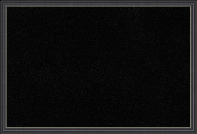 Amanti Art Black Cork Board for Wall, 26x38 Vision Board with Black Wood Frame, Large Corkboard Office Decor for Home Organization, Traditional Corkboard Pinboard to Display Items for Home-DeskLoop Office
